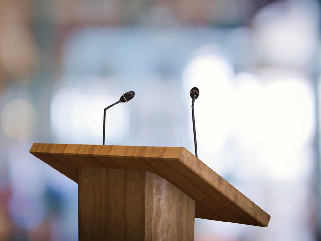 UK General Election Podium